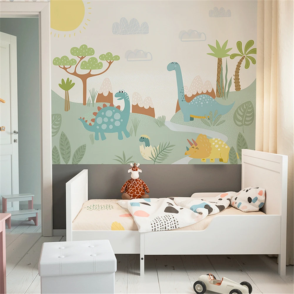 Runa Art 9191010A Non-Woven Wall Mural Dinosaur Modern Wall Decoration Living Room Bedroom Wall Murals Tapestry Photo Green Blue - View #12
