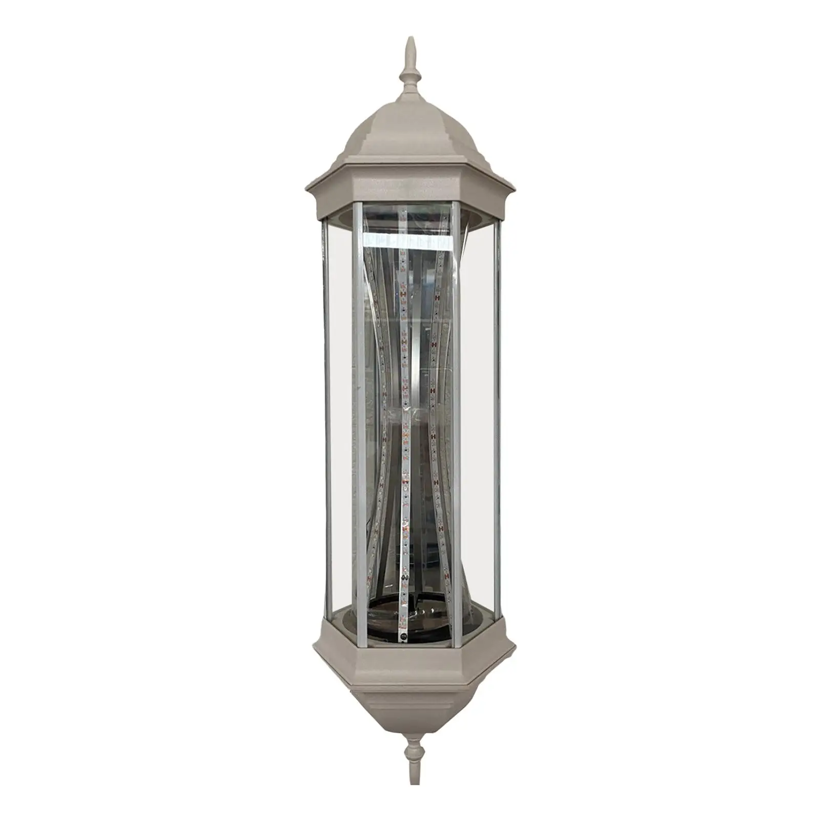 

Barber Pole Light Rotating Wall Mount Stripes Salon Sign Light Outdoor Hanging Waterproof