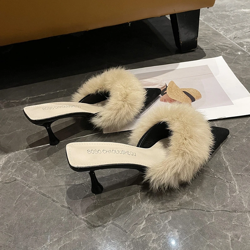 

Женские туфли на среднем каблуке, с закрытым носком, на тонком каблуке