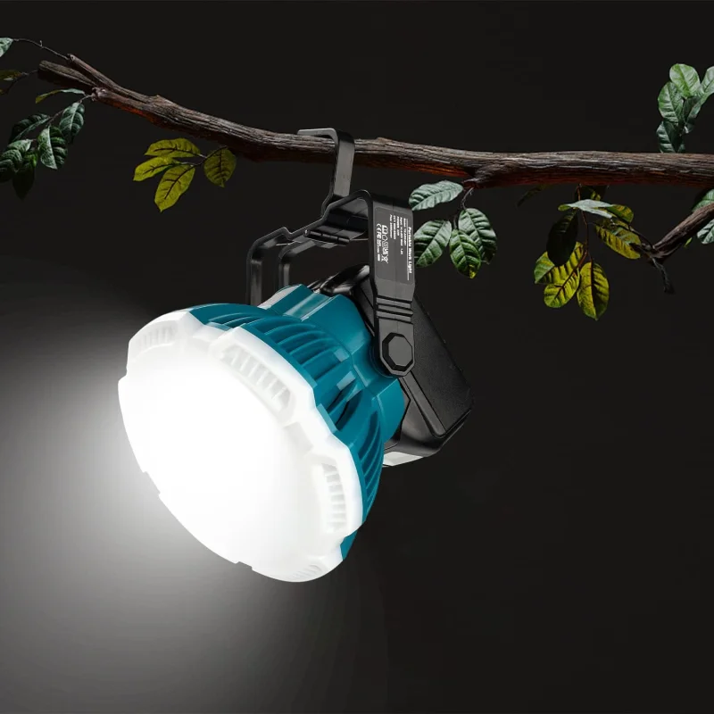 24W 2400LM Work Light LED Lamp Portable Tent Light Cordless Flashlight For Makita 14.4-20V Li-ion Battery Camping Lighting