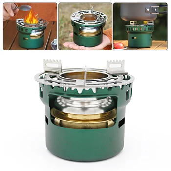 Outdoor alcohol stove Portable Mini Barbecue stainless steel high temperature Alcohol Stove Accessories Camp Cooking Supplies