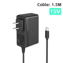 Universal Type C USB Power Adapter for Nintendo Switch OLED - Travel and Home Charger (US PLUG)