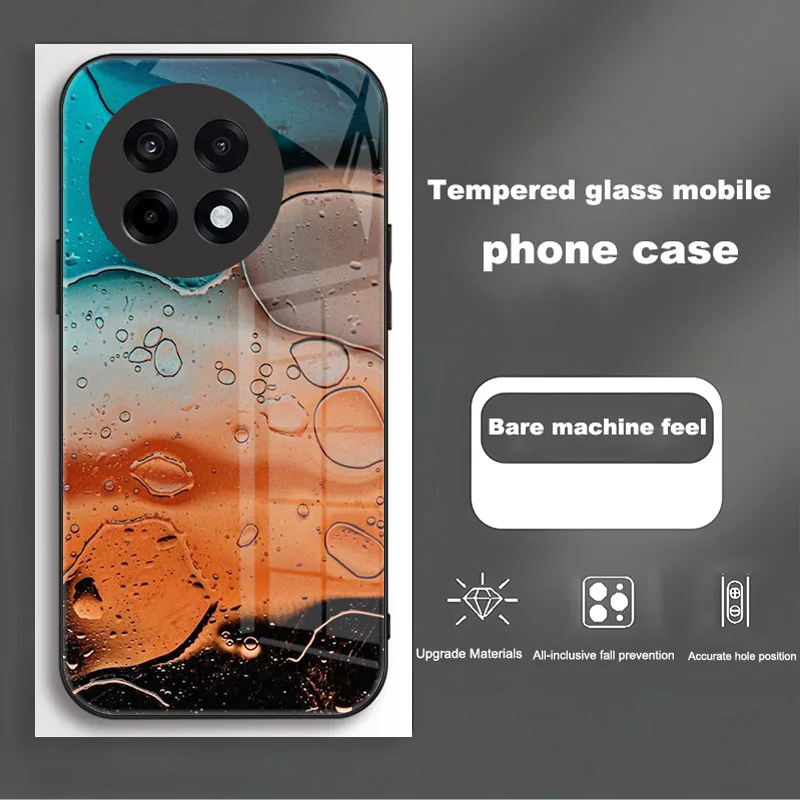 Tempered Glass Shockproof Protective Case with Hard PC Cover