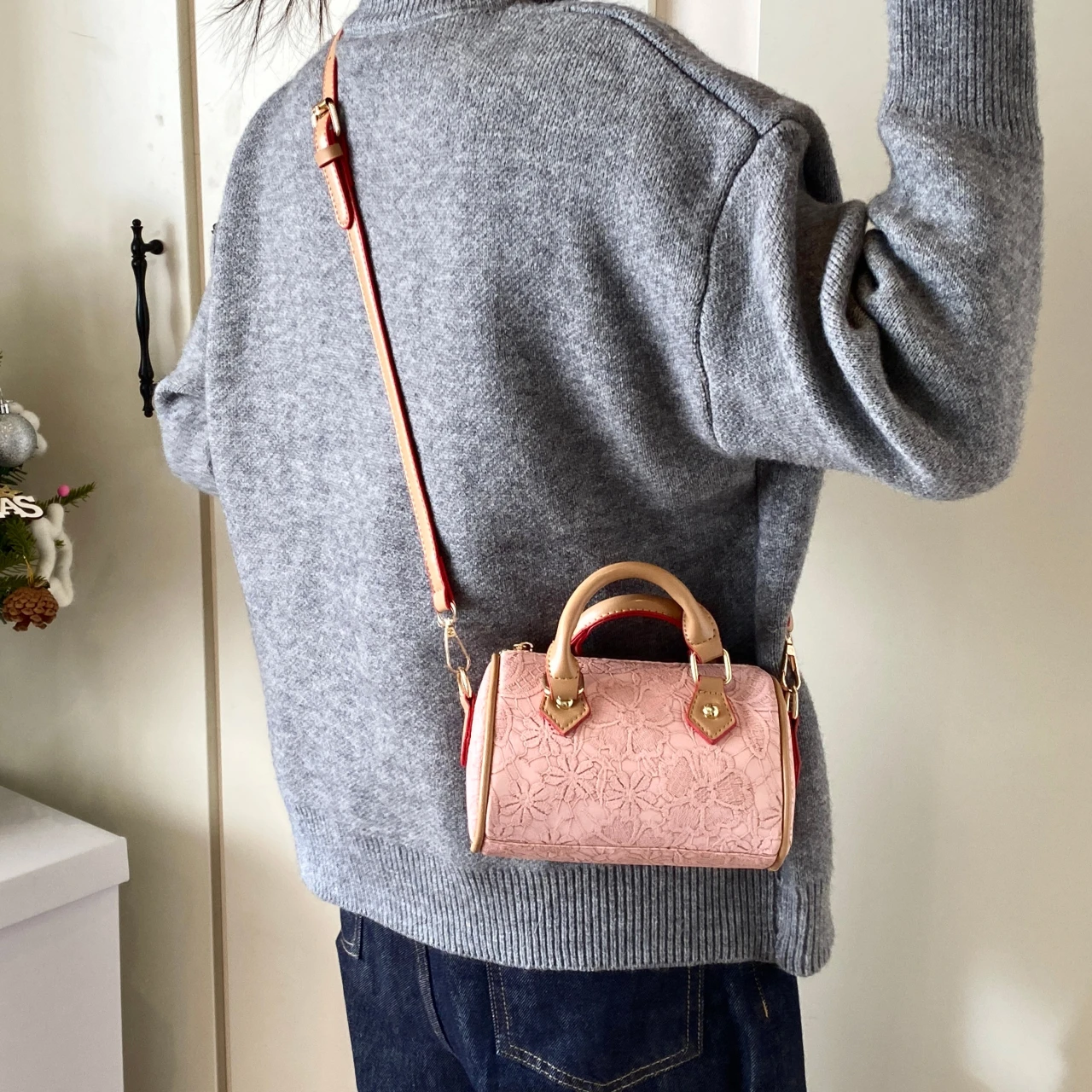 Retro Fashion Versatile Women's Trendy PU Leather Single Shoulder Pillow Bag Simple Casual Commuting Storage Crossbody Bags