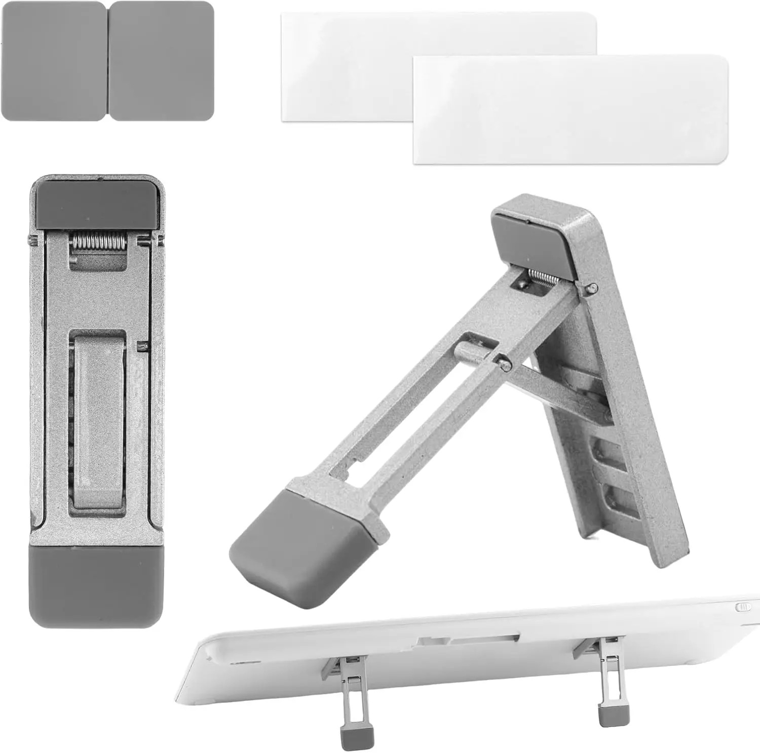2pcs Foldable Keyboard Riser Stand for Desk Adjustable Tilt Portable Mini Laptop Feet Ergonomic Computer Keyboard Lift