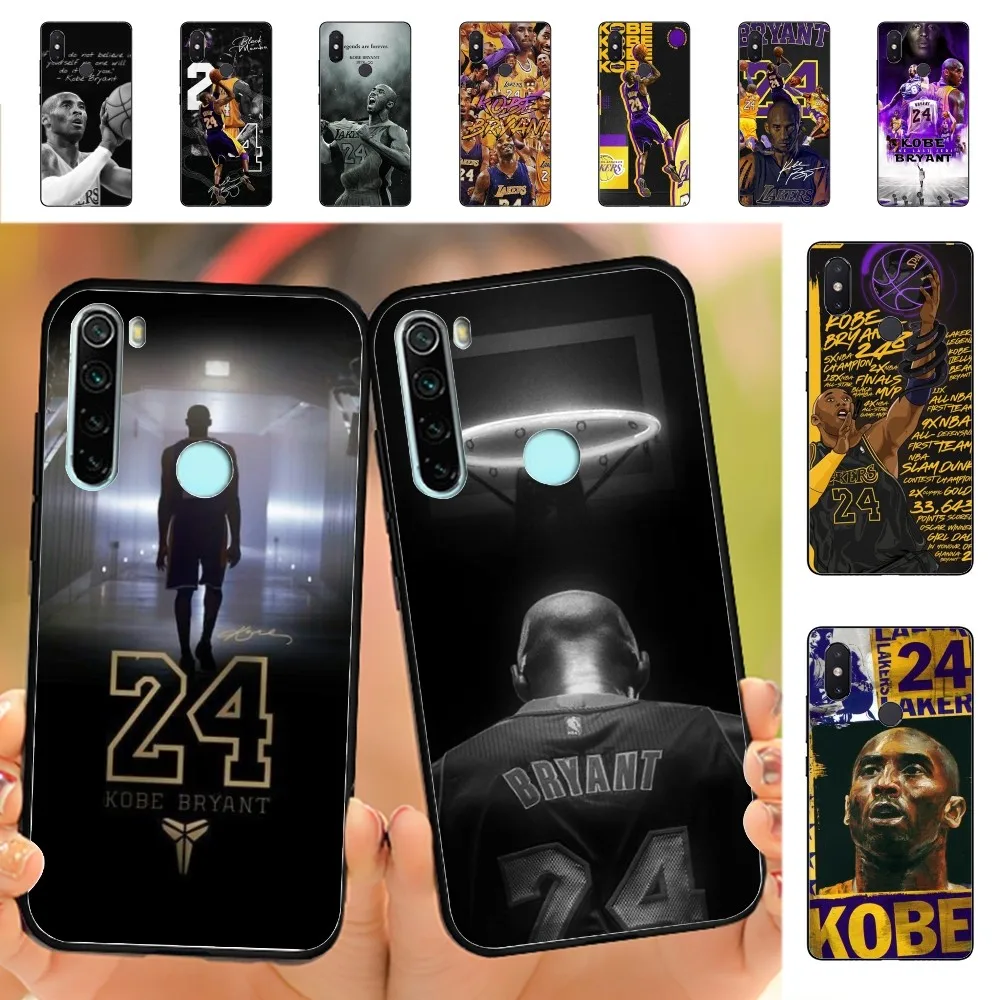 No.24 K-Custodia Per Telefono Kobe Basketball Player Per Redmi Note 4X5 A 6 7 8 T 9 9S 10 11 11S 11Epro Poco M3 Pro
