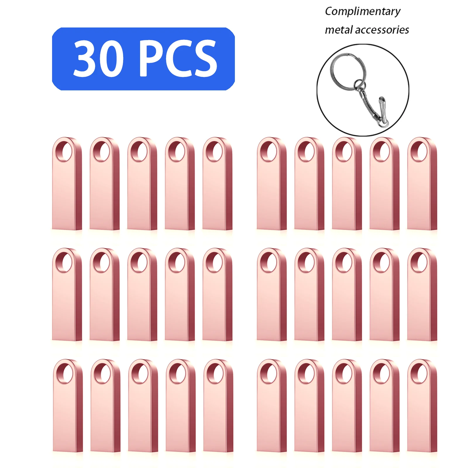 Usb 3.0 Flash Drive Pen Drive Pendrive Vara Android Micro pc Carro tv 128gb 64gb 32gb 16gb 8gb 30 Pcs - Imagem 4
