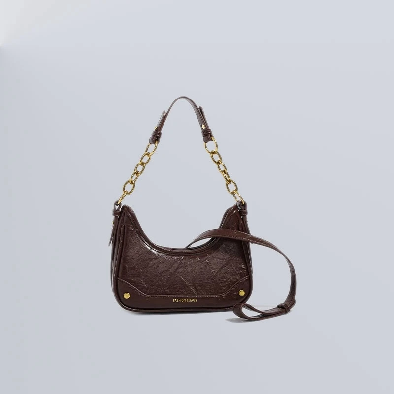 

Fashionable Women's Bag New 2024 High end Chain Underarm Bag Leisure One Shoulder Crossbody Bag Spicy Girl Trendy Dumpling Bun