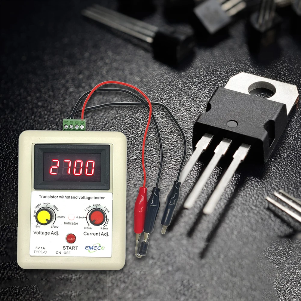 Transistor Withstand Voltage Tester Battery 660mAh Voltage Capability