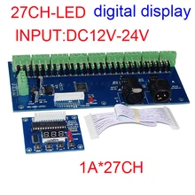 

27CH DMX512 Decoding Board External Digital Display Address Code Input 12V-24V