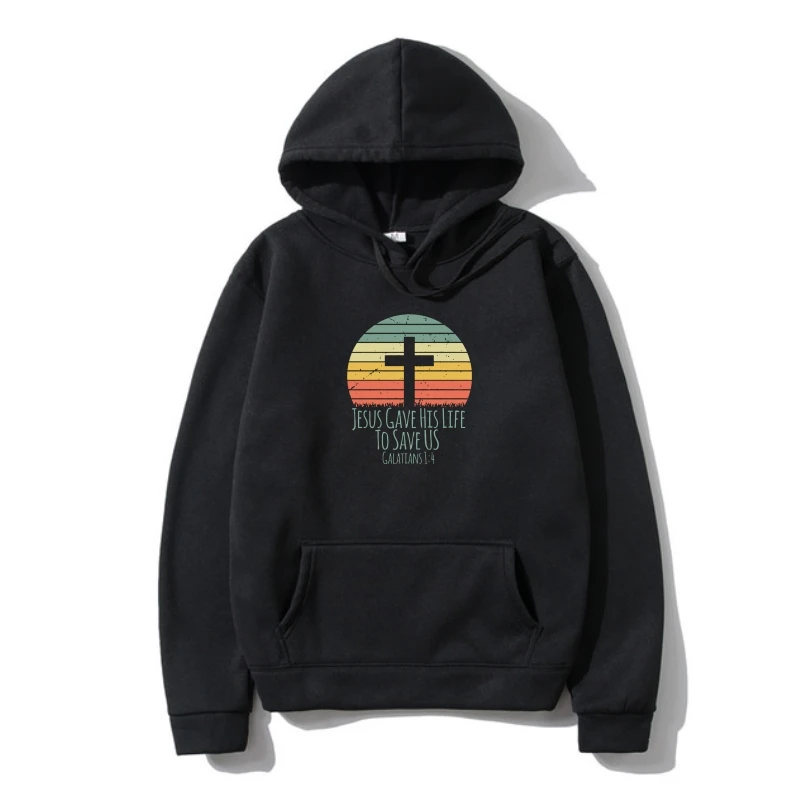 

Sunse Jesusave His Lifeo Save Us Christianrucker Hoodie Humor Warm Summer Style Over Autumn S-5XL Printing