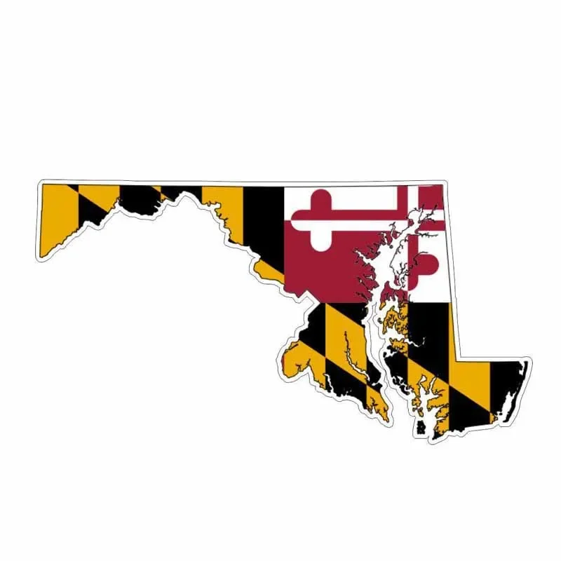 

Maryland USA Flag Map Decal Motorcycle Creative Car Sticker