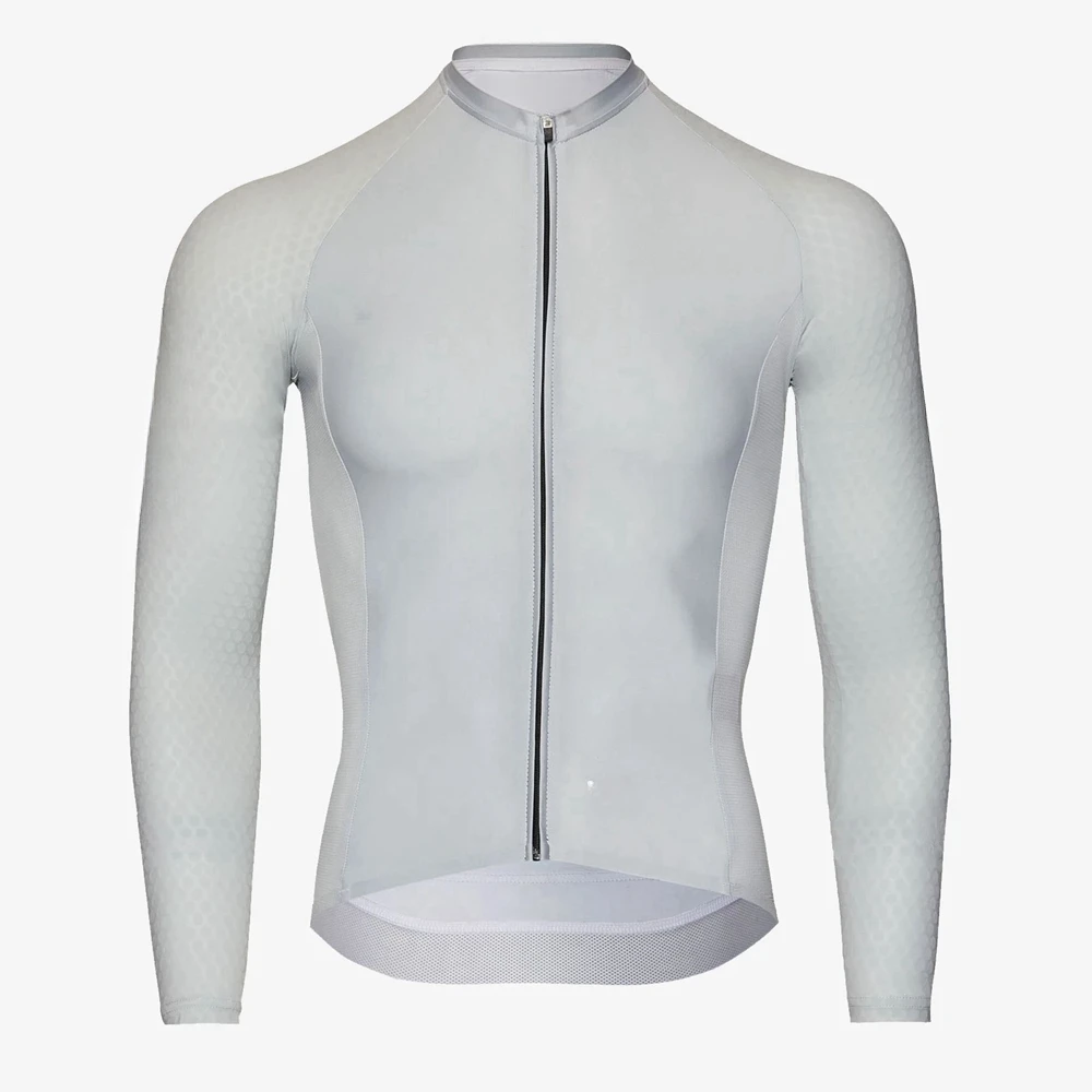 thumbnail image 1 of Maillot de ciclismo de verano 2023 de manga larga para hombre, ropa personalizada para ciclismo de equipo profesional, 1 of 5
