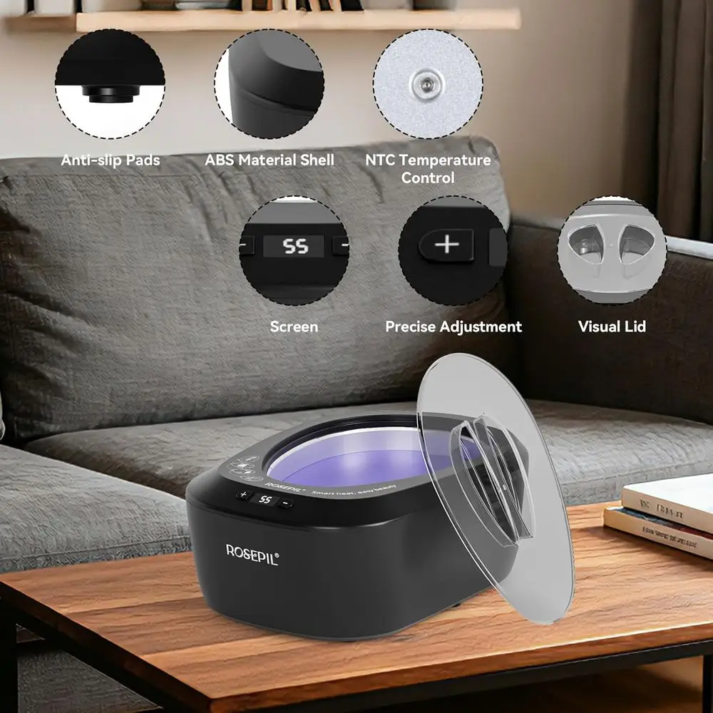Intelligent Paraffin Wax Machine, Hands-Free, 6 Pcs Wax Included, Spa-Grade for Bath or Home Use