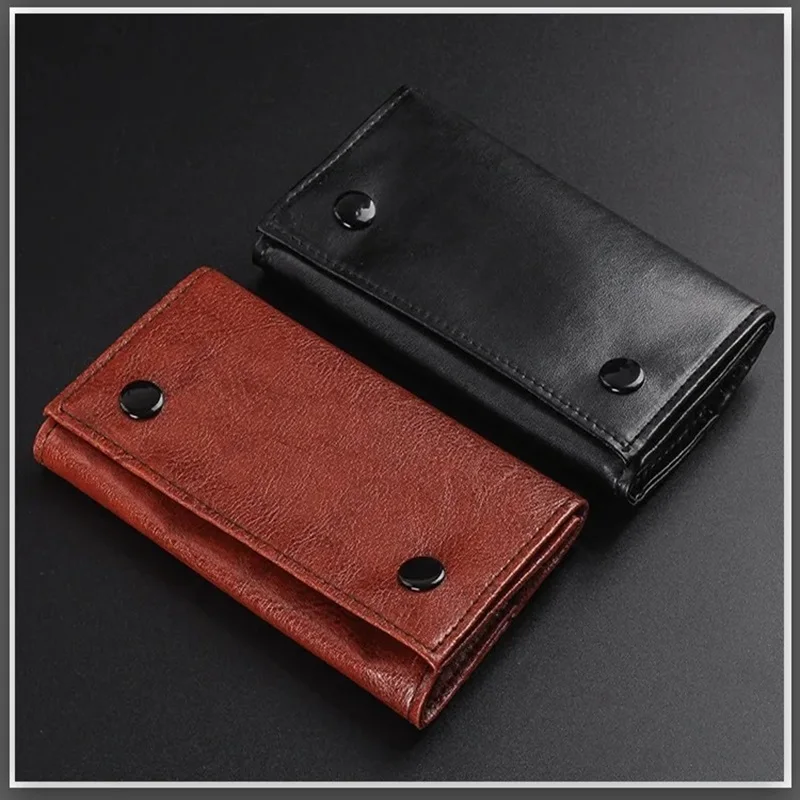 Custodia per tabacco in pelle PU Custodia per portafoglio Borsa portatile per pipa da fumo per sigarette Borsa per carta da imballaggio Custodia per tabacco per erbe - immagine 4