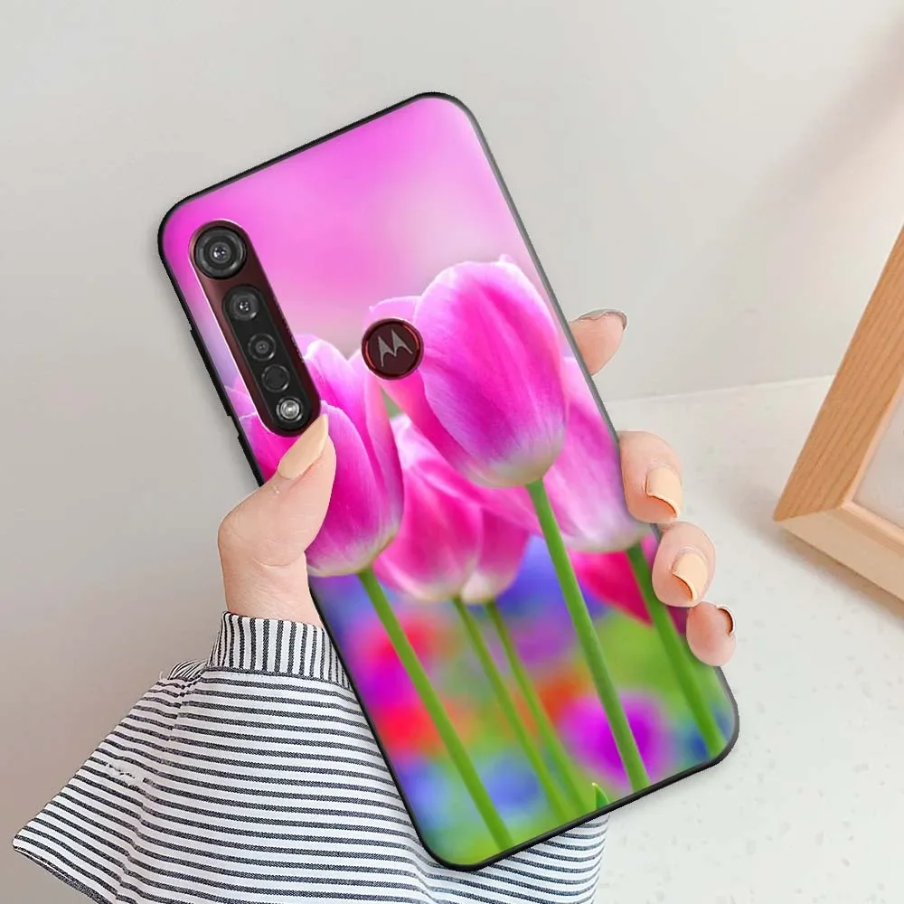 Sleek Matte Silicone Protective Case - Fashion TPU Back Cover for Motorola Moto G8 Plus, G8 Play & G8 Power