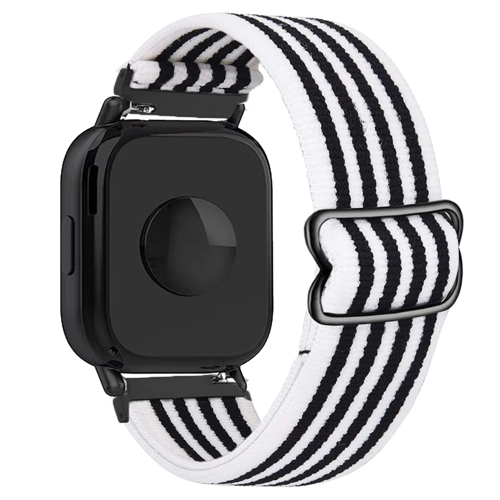 Versatile Nylon Elastic Watch Strap - 20/22mm (Black)