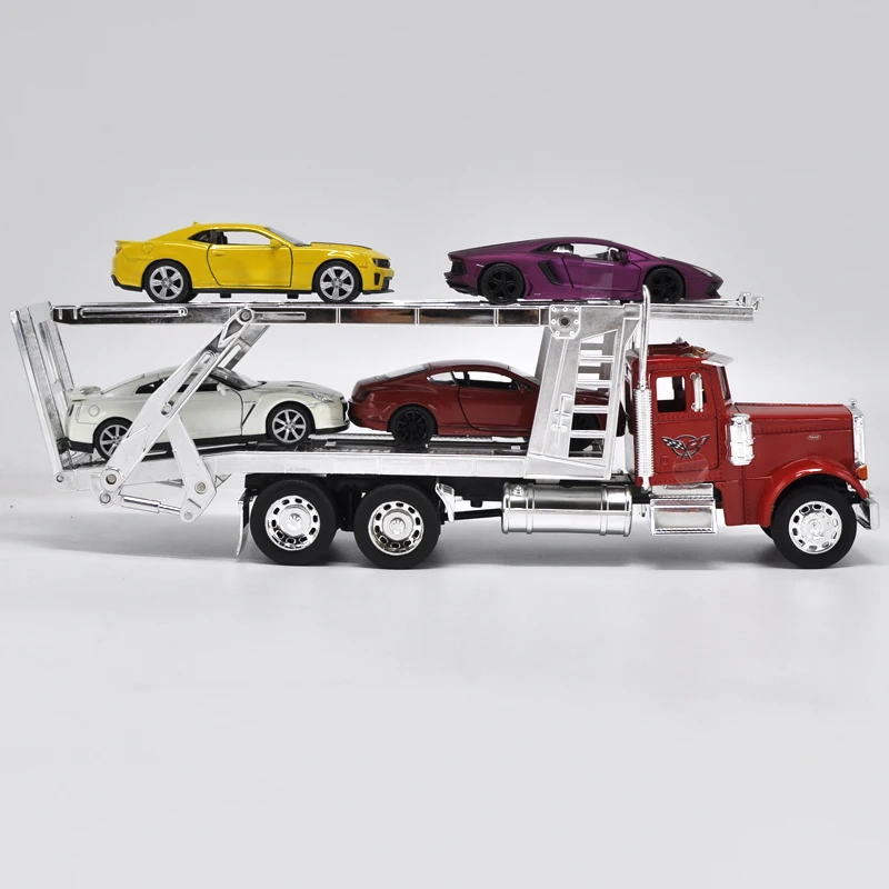 WELLY 1:32 Kenworth Paduan Model Mobil Trailer Diecast Logam