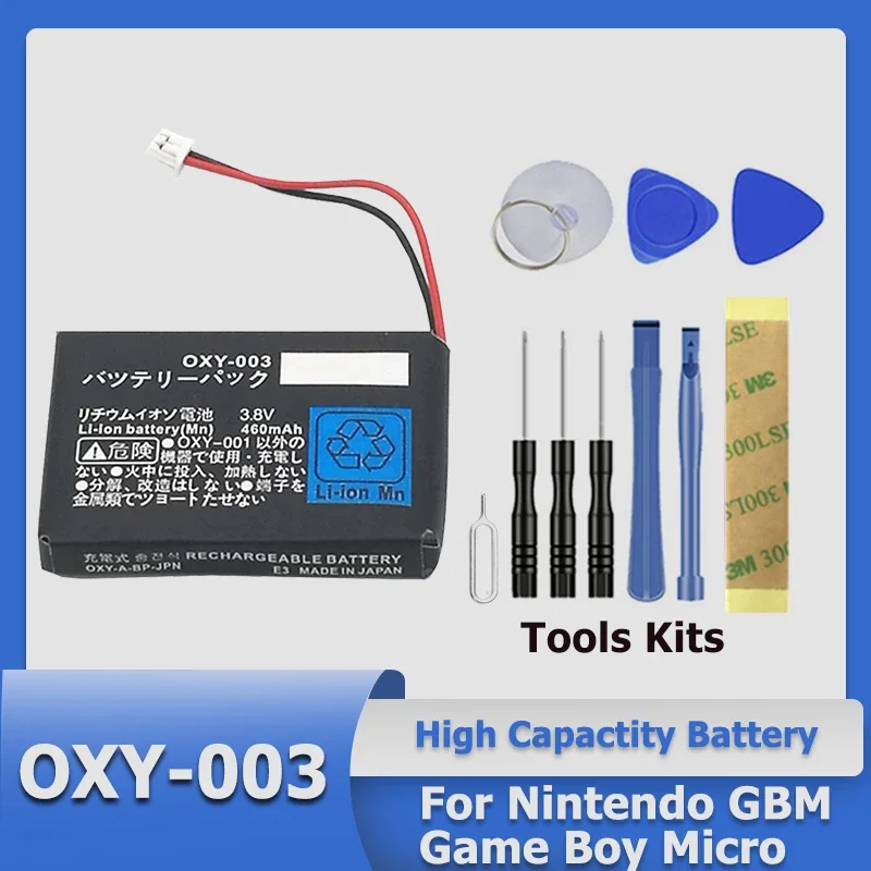 Xdou 2023 Pacco Batteria 460Mah Oxy-003 Di Alta Qualità Per Nintendo Gbm Game Boy Micro Oxy003 Oxy-001 Oxy001