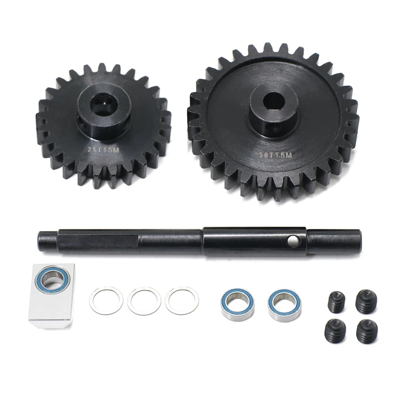 

FBIL-Suitable For Traxxas 1/5 X-MAXX XRT Hardening 1.5M Steel Teeth 25T+30T Big Teeth+Motor Teeth Kit.