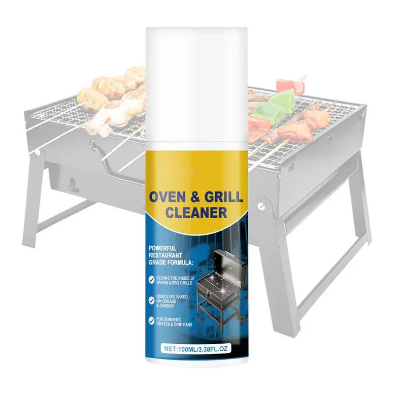 Oven Grill Cleaner Grill Degreaser Professional Oven Cleaner Spray Cleaning Supplies Stain Remover Solution Eliminates Thick