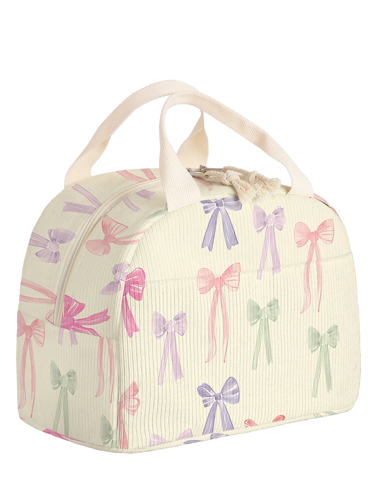 1pc- insulated lunch box bag thickened student portable lunch bag