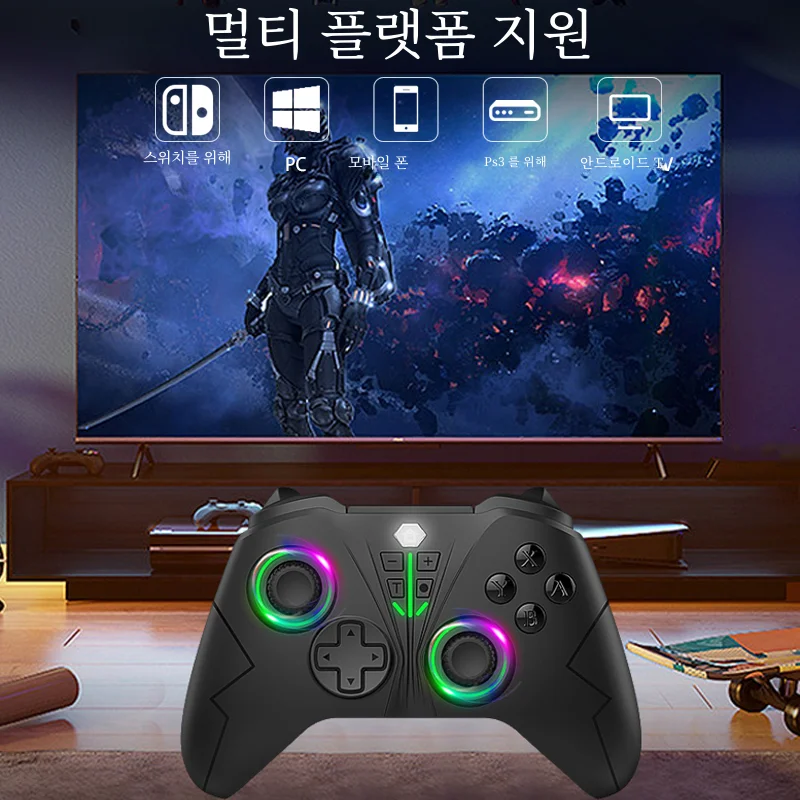 GAMINJA  е,   Ű, Ŀ α׷ RGB ͺ BT Ʈѷ, ٵ ġ OLED PC ̽ƽ