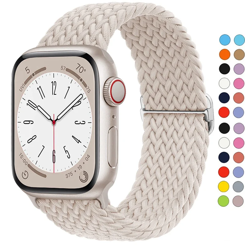 Braided Solo Loop Elastic Nylon Bracelet