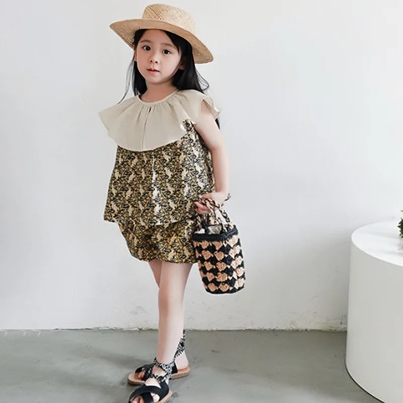 Girls Striped Cotton Summer Set 2