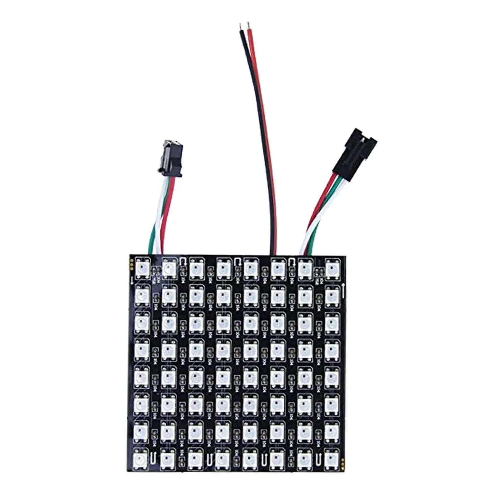 LED 픽셀 매트릭스 패널 스크린, WS2812B 프로그래밍된 개별 주소 지정 가능 검정색