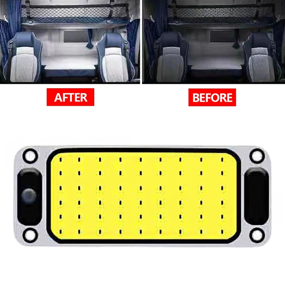 

HOT 54 LED Car Reading Light COB 12V 24V Auto Cabin Interior Roof Panel Lights Truck Dome High Brightness Reading Lamp