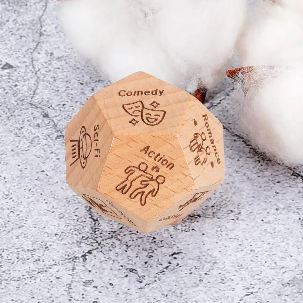 1pc Wood Movie Decider Dice Take Out Dice Funny Anniversary Date Night for Couples Date Night Ideas Valentines Day