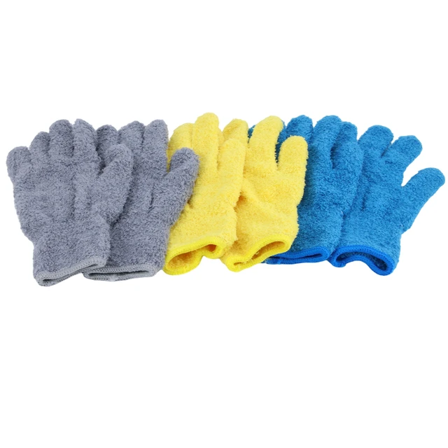 Koufeil Home Disinfection Dust Removal Gloves, Microfiber Dusting Gloves Dusting Gloves for House Cleaning