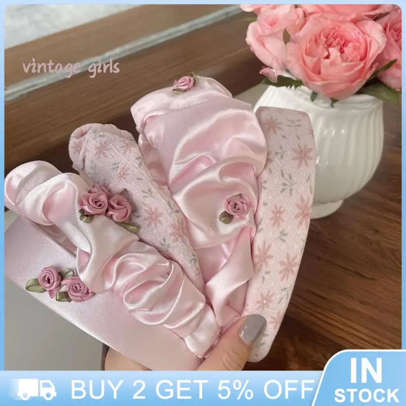 Flowered Mini Hair Bandana main image 1