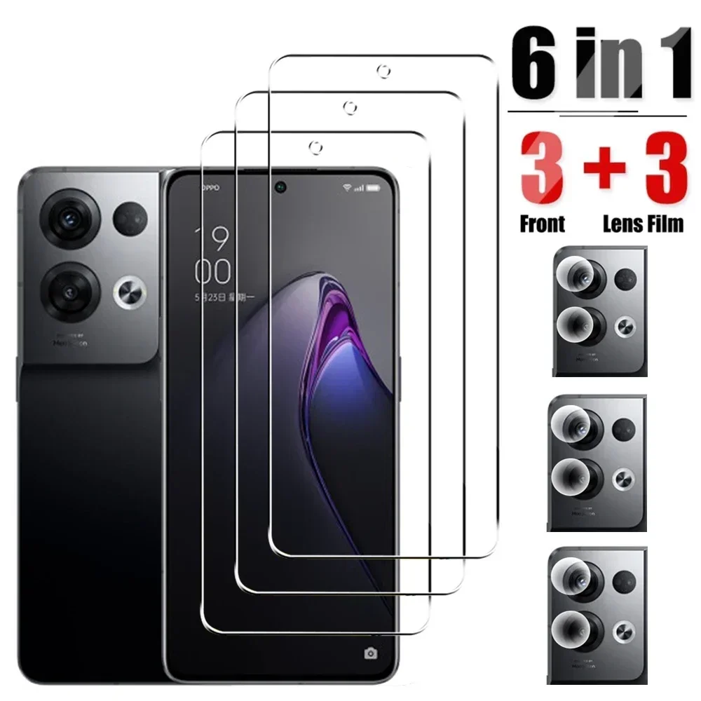 

HD закаленное стекло для Oppo reno 8 Pro Plus 6 7 Pro Z 5G Защитная пленка для экрана объектива камеры защитная пленка на стекло Oppo reno 8 Pro