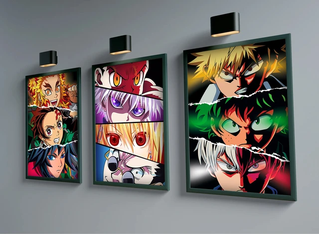 Aesthetic Anime Boy Manga Volleyball Acrylic Canvas Painting 8 