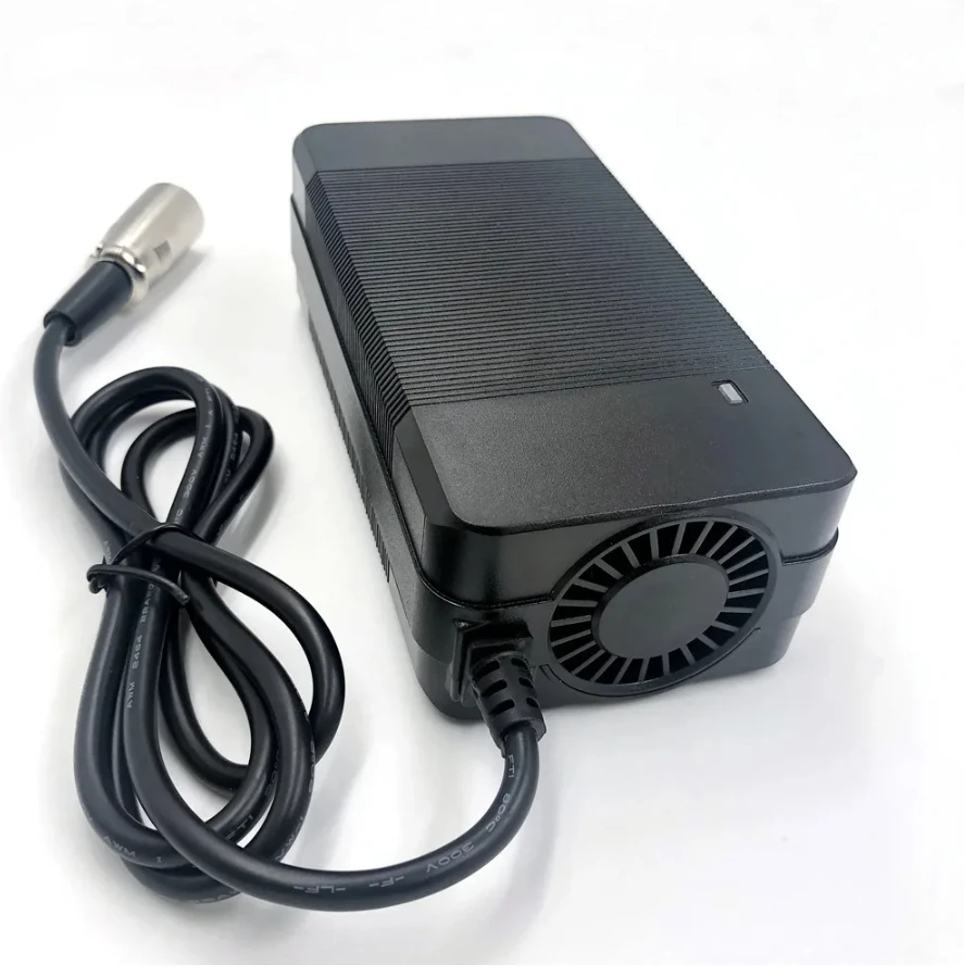 High-Power 24V 5A Lead Acid Battery Charger with 3-Pin XLR Connector for Scooters & Golf Carts