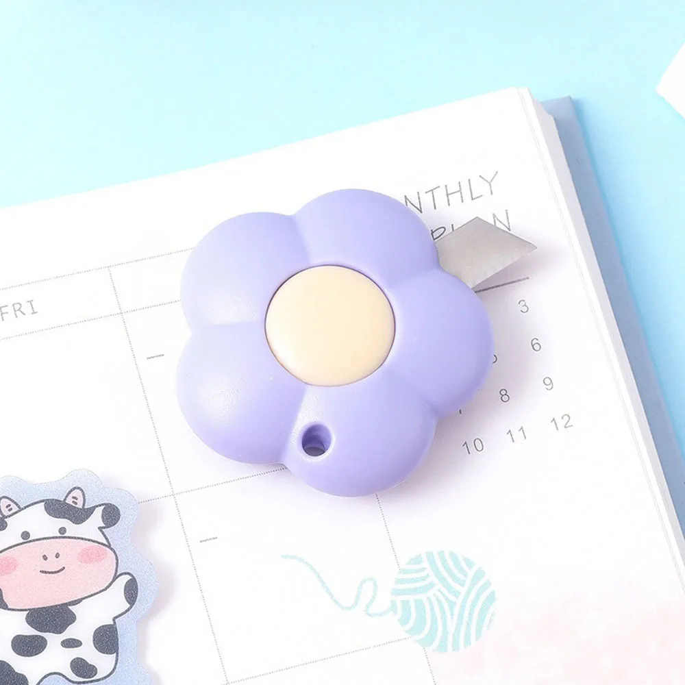 Utility Knife Lovely Flowers Portable Utility Knife Paper Cutter Cutting Paper Razor Blade Letter Envelope Opener Knife Office Stationery