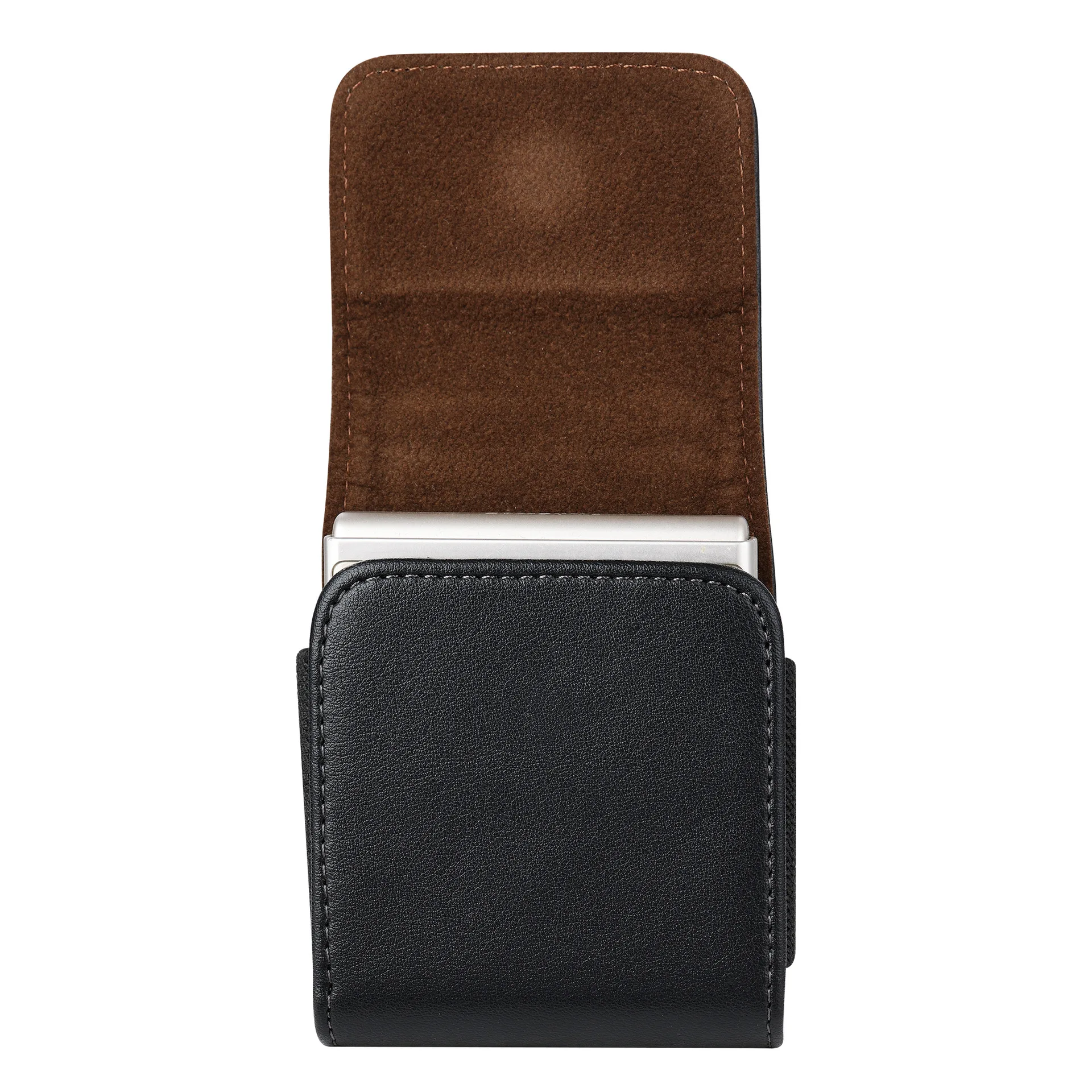Premium 360° Rotation Sheepskin Leather Belt Clip Folding Case Waist Bag