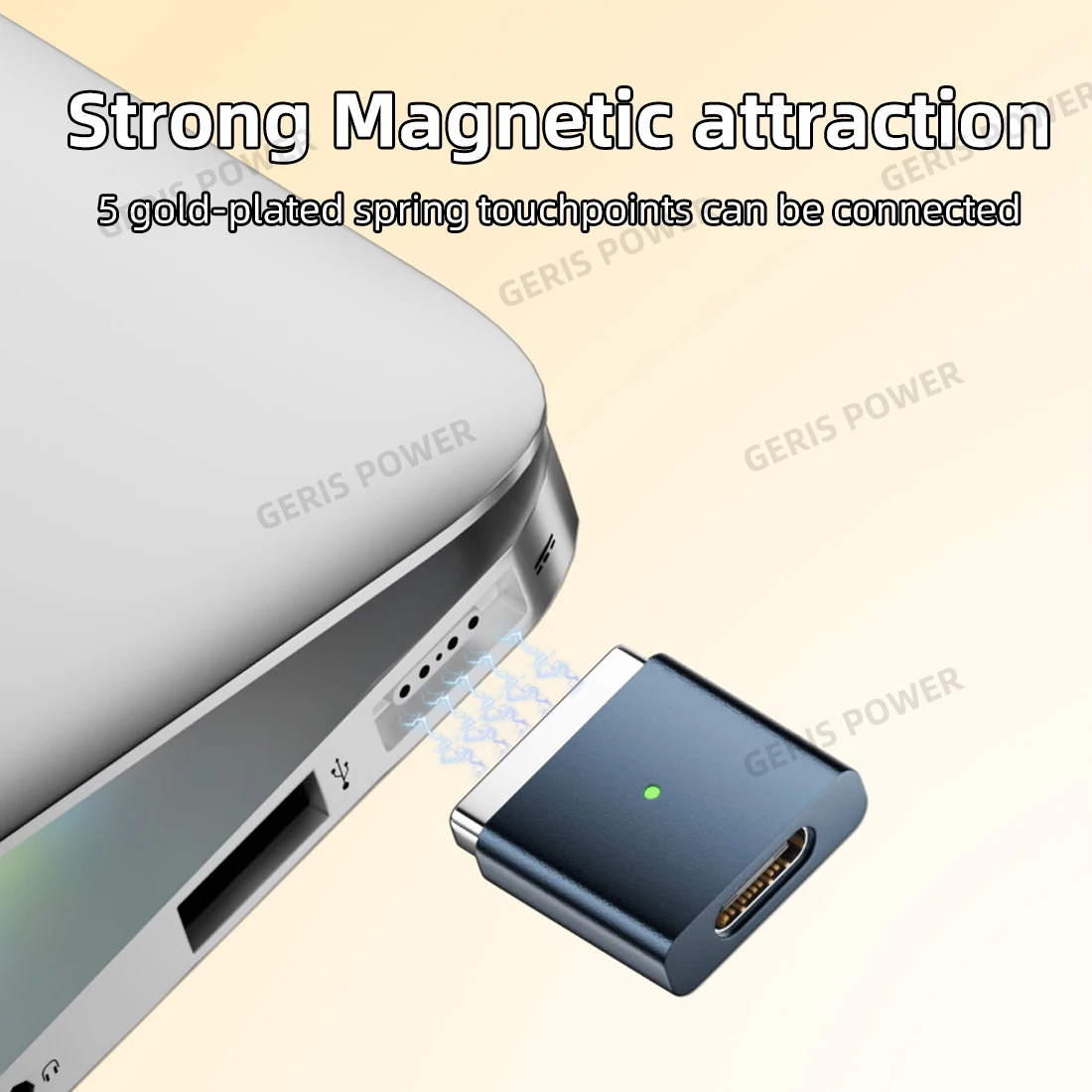 Magnetic USB Type-C to Magsafe 2 Converter Charging Connector, PD100W 20V 5A