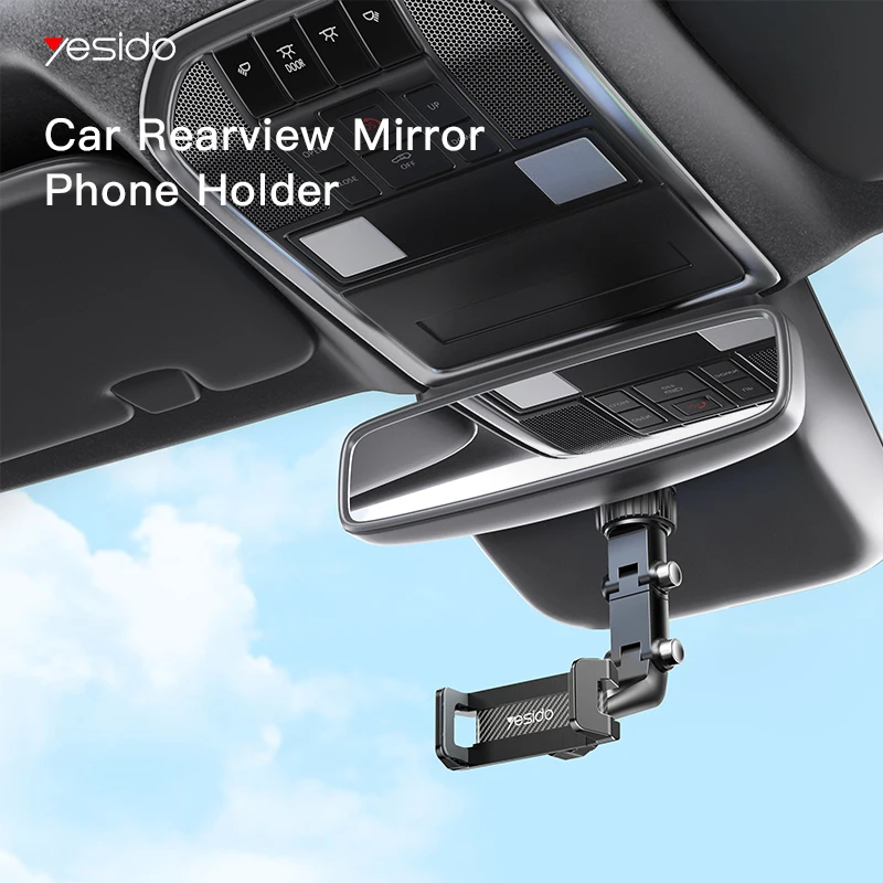 yesidoUniversalClipRotatableandRetractableCarPhoneHolder