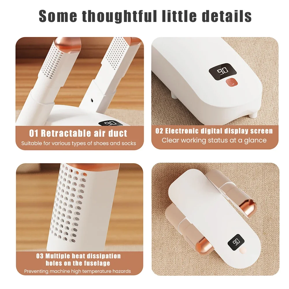 For Shoes Dryer Machine Smart Constant Temperature Fast Dryer Heater Deodorizer Dehumidifier Device Gloves Boots Drier 4