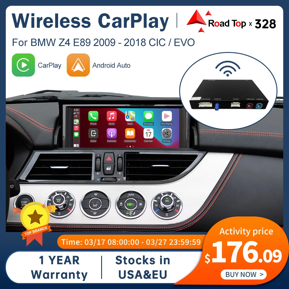 Road-Top-Wireless-CarPlay-Android-Auto-for-BMW-Z4-E89-CIC-EVO-System ...