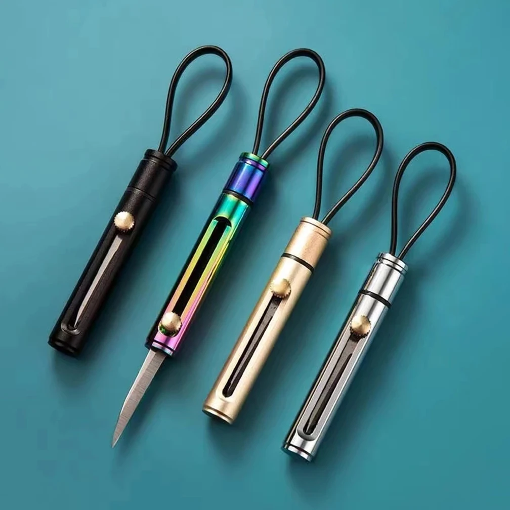 

Portable Stainless Steel Art Knife Pocket Mini Key EDC Key Chain Knife Outdoor Camping Express Survival Folding Tools Wholesale