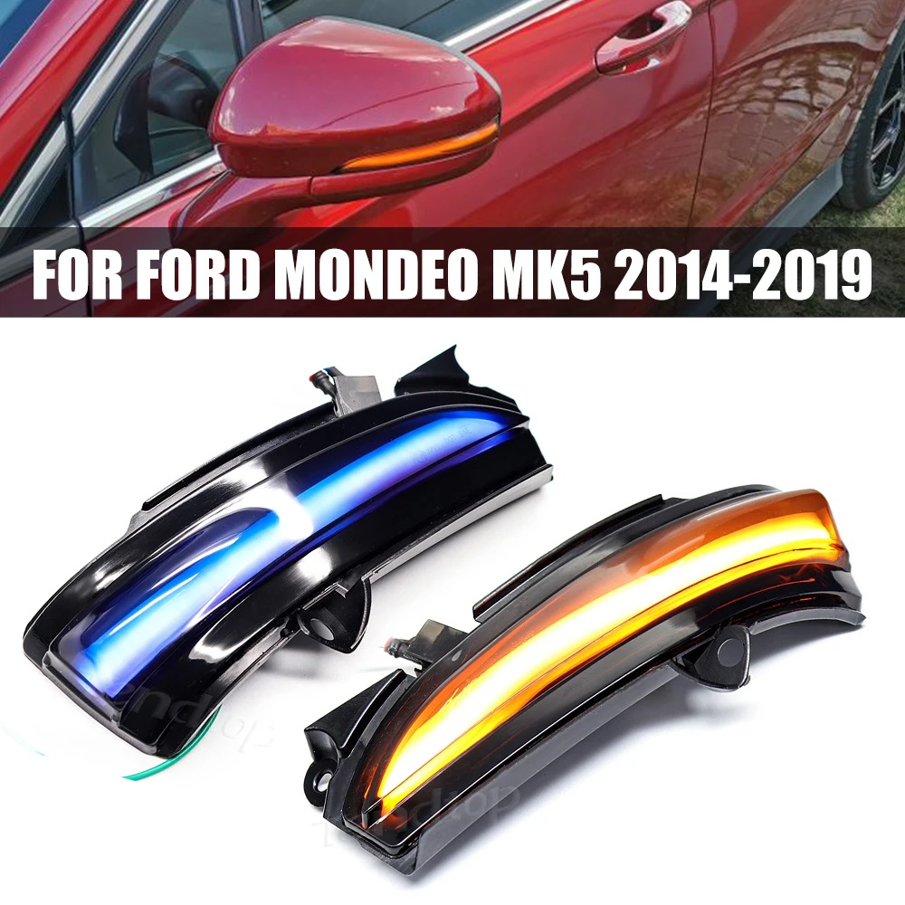 

Для FORD Fusion MONDEO 4-го поколения MK5 2015-2019 MK V 5, динамический сигнал поворота, цифровой индикатор зеркала заднего вида, боковой габаритный фонарь, указатель поворота