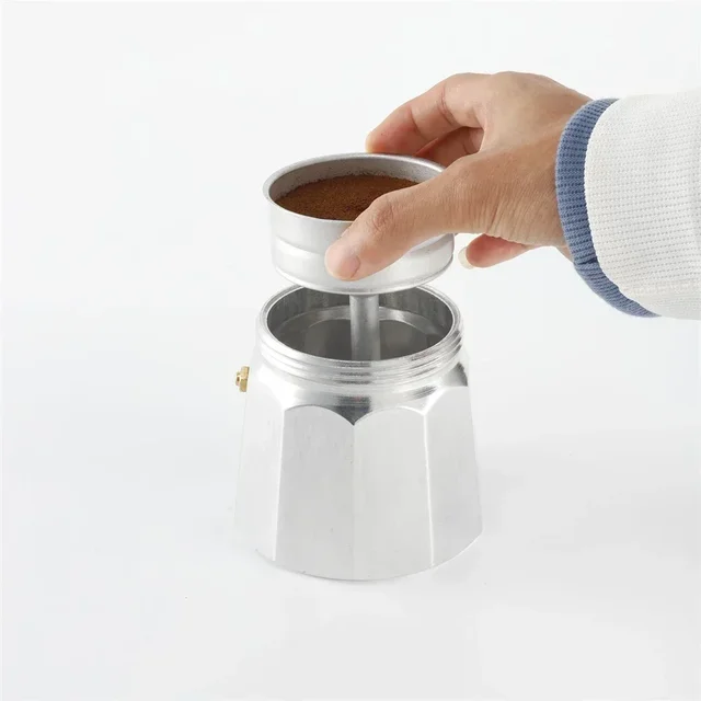 Espresso Coffee Moka Pot Rubber Ring Handle Gasket Funnel Filter Set For Cups Moka Pot Espresso Coffee Makers Parts 2