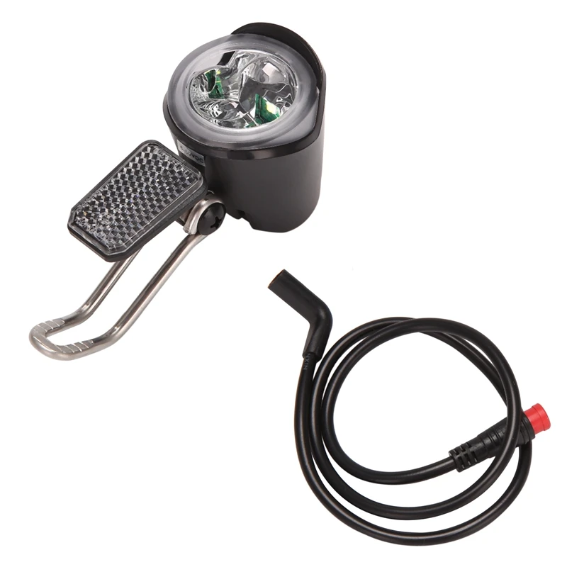 E-Bike Led Headlights 6V/12V/24V/36V/48V/60V Bicycle Lighst Waterproof Front Headlight Sm Plug Waterproof Plug Connector 2 Pin