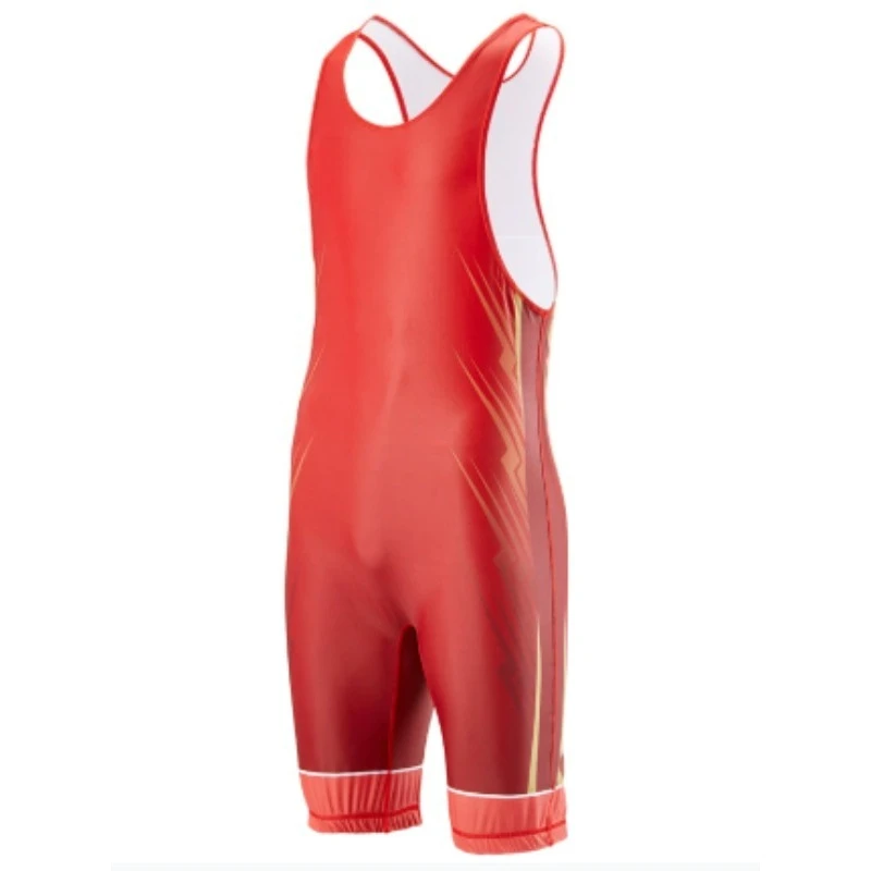 Freestyle Wrestling Suit Men's Professional Competition Training One-Piece Weightlifting Clothes Male Free Style Bouts sports suit,powerlifting singlet