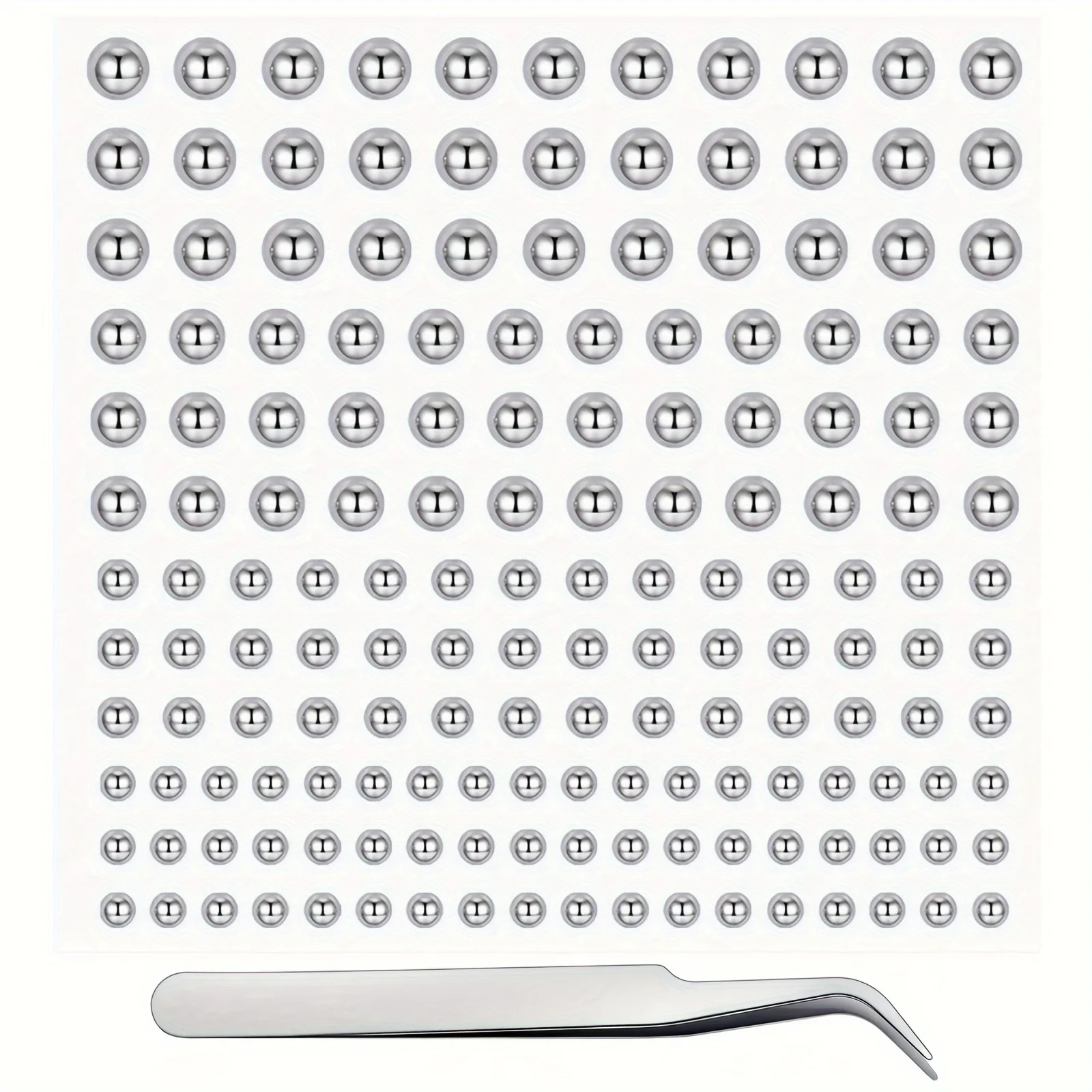 165/495pcs Acrylic Glitter Face Makeup Stickers with Tweezers for Lip ...
