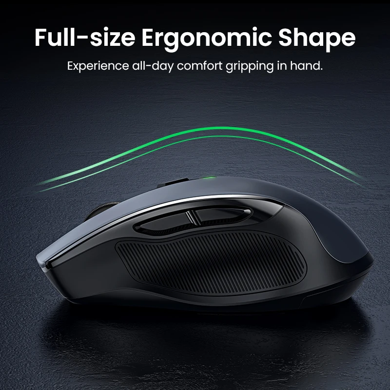 Top Início Saleuugreen Mouse Ergonômico sem Fio 4000 Dpi Silencioso Botões para Macbook Tablet Portátil Mudo Ratos Silencioso 2.4g Mouse - Imagem 2